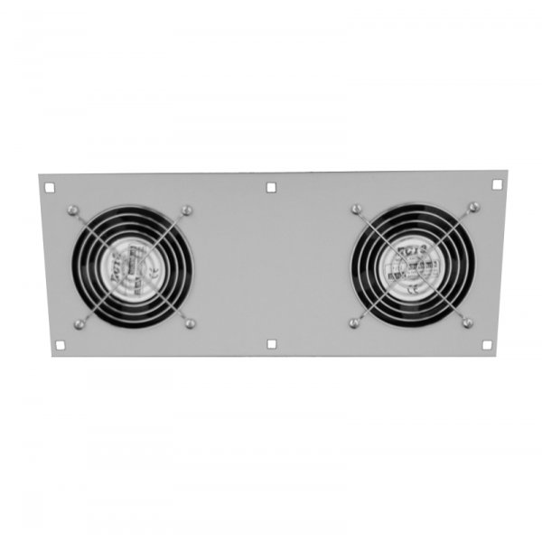 RC19 MV-400-2C Модуль вентиляторный потолочный 170х425мм, 2 вентилятора с термодатчиком, цвет серый Ral 7035