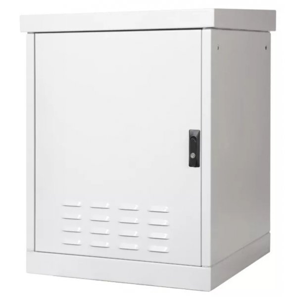 Шкаф уличный всепогодный напольный 12U 600х600, передняя дверь вентилируемая RC19