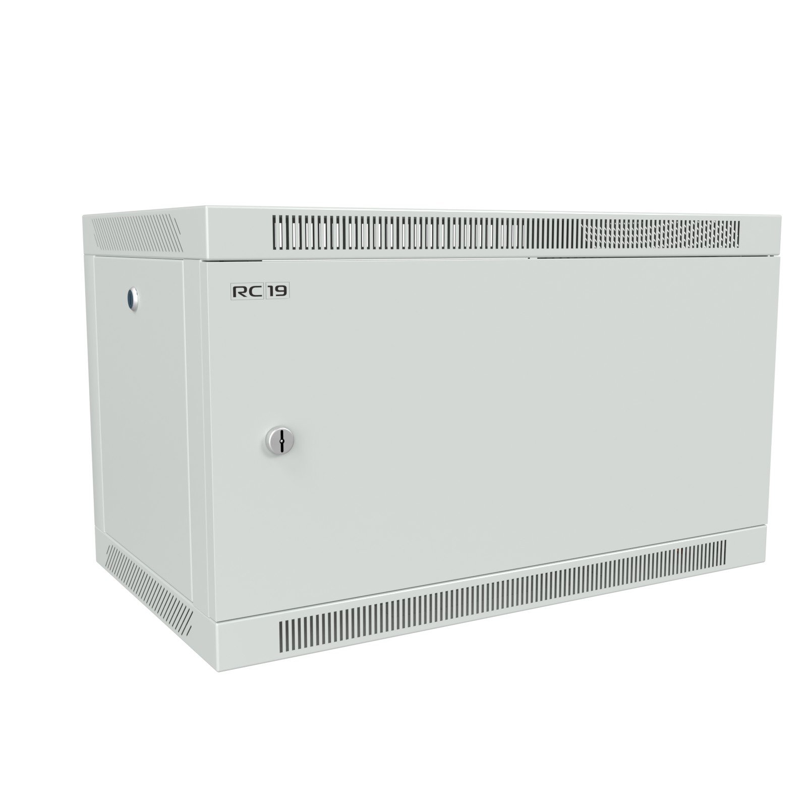 RC19 ШРН-Э-6.35 M Шкаф телекоммуникационный настенный 19, 6U разборный 600х350 мм., дверь металл, цвет серый RAL 7035ШРН-Э-6.35 M фото