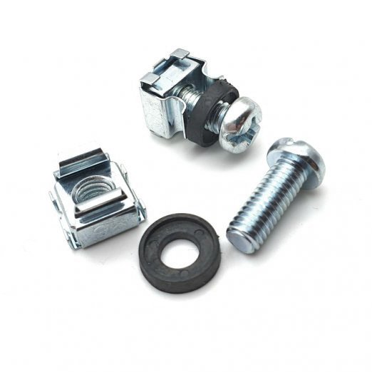 RC19 CF KR M6 Винт с шайбой и гайкой M6 для крепления 19 оборудования (50 шт уп.) фото 4