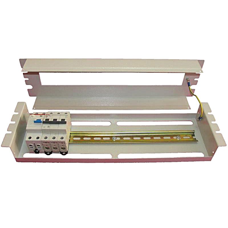 RC19 КП-АВ Панель 19 с DIN-рейкой 20 мест, цвет серый Ral 7035КП-АВ. фото