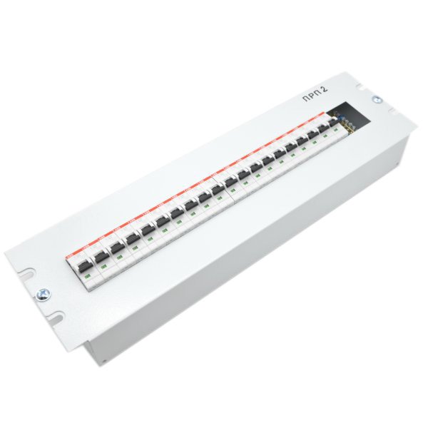 19 КП-АВ Панель 19 с DIN-рейкой 20 мест серый Ral 7035 RC19 фото 8