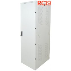 Шкаф серверный телекоммуникационный напольный 19 33U 600x600x1600мм (ШхГхВ), передняя дверь металлическая, цвет серый Ral 7035 RL3366M RC19