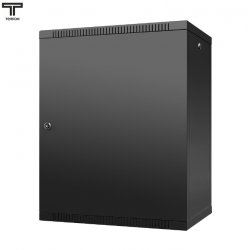 ТЕЛКОМ TL-15.6.3-M.9005МА Шкаф 15U 600x350x757мм (ШхГхВ) телекоммуникационный 19 настенный, дверь металл, цвет черный (RAL9005)