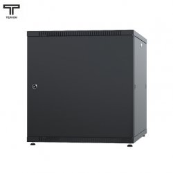 ТЕЛКОМ TLN-12.6.6-ММ.9005 Шкаф 12U 600x600x623мм (ШхГхВ) телекоммуникационный 19 напольный, передняя дверь металл - задняя дверь металл, цвет черный (RAL9005)
