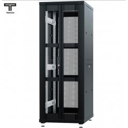 ТЕЛКОМ ТС-33.6.6-2ПП Шкаф 33U 600x600x1587мм (ШхГхВ) телекоммуникационный 19 напольный, передняя дверь перфорация распашная 2-х створчатая - задняя дверь перфорация, цвет черный (RAL9005)