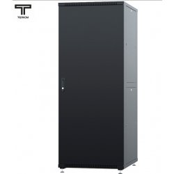 ТЕЛКОМ ТСМ-42.8.12-ММ Шкаф 42U 800x1200х1987мм (ШхГхВ) телекоммуникационный 19 напольный, передняя дверь металл - задняя дверь металл, цвет черный (RAL9005)
