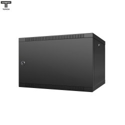 ТЕЛКОМ TL-6.6.6-П.9005МА Шкаф настенный 6U 600x600x356мм (ШхГхВ) телекоммуникационный 19, дверь перфорированная, цвет черный (RAL9005) (4 места)